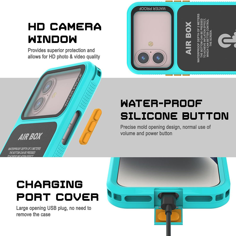 Universal Waterproof Case for Phone max. 6.7inch, ShellBox, AirBox, Blue