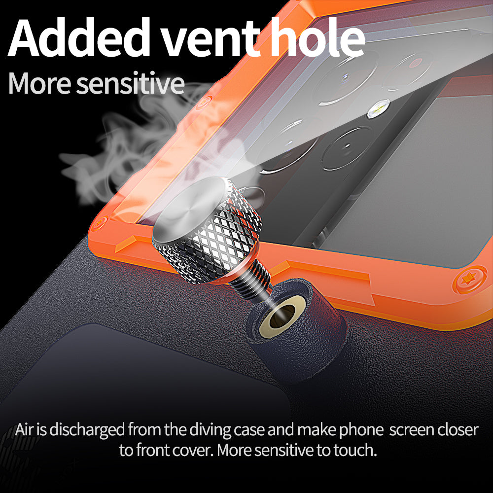 Uniwersalne Etui Wodoodporne na Telefon max. 6.8 cala, ShellBox, Czarne