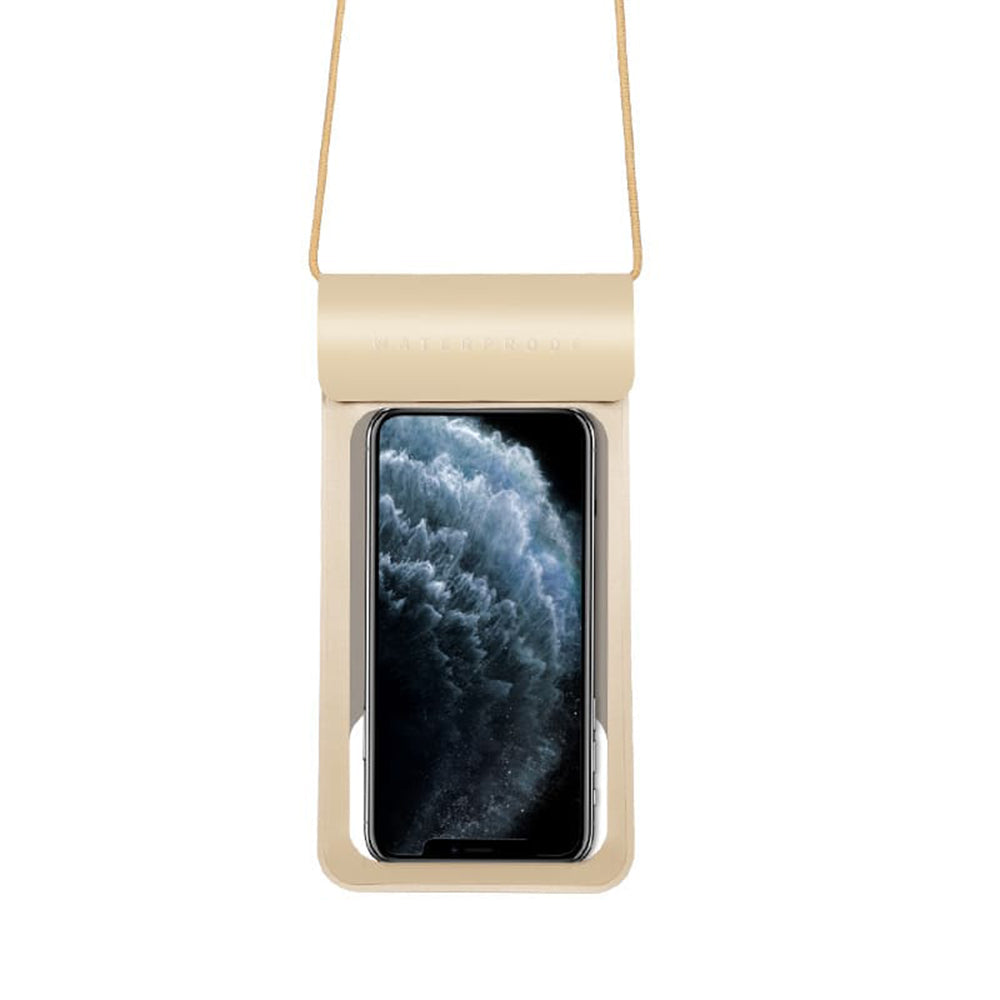 Uniwersalne wodoodporne etui na telefon do 6,8 cala, Techsuit, TWC1, złote