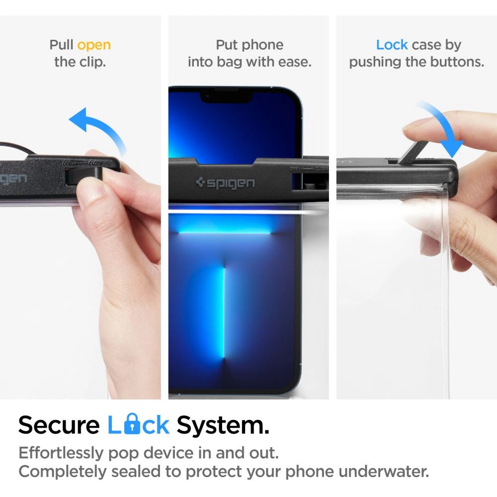 Uniwersalne Etui Wodoodporne, Spigen, A601, Przezroczyste