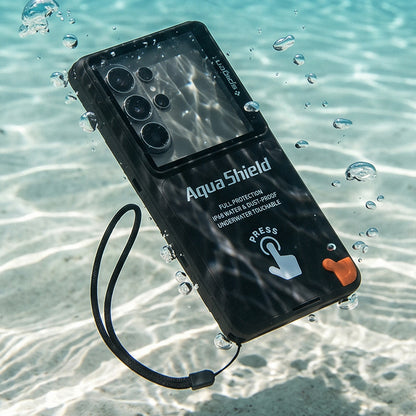 Spigen Universal Waterproof Case, Aqua Shield A604, Black ACS11675