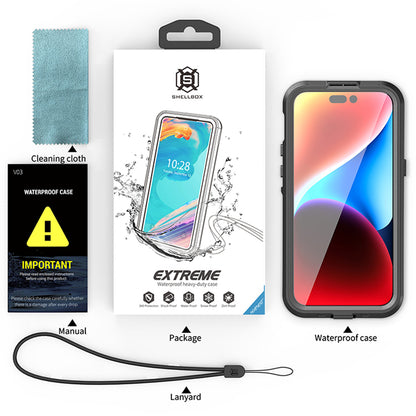 Wodoodporne etui MagSafe do Apple iPhone 15 Pro Max, ShellBox, czarne