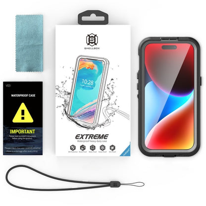 Wodoodporne etui MagSafe do Apple iPhone 15, ShellBox, czarne