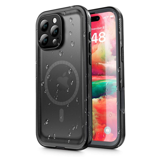 Wodoodporne etui do Apple iPhone 16 Pro Max, ShellBox, czarne