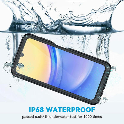 Waterproof Case for Samsung Galaxy A15 5G A156 / A15 A155, ShellBox, Black