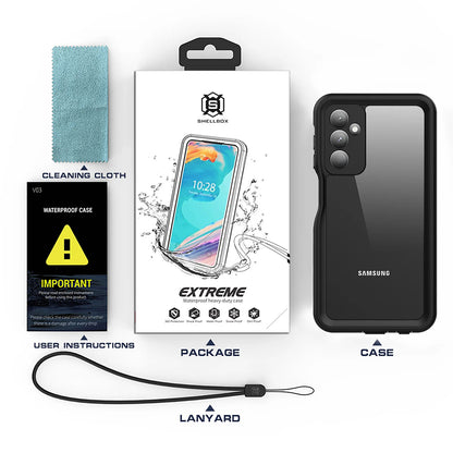 Waterproof Case for Samsung Galaxy A25 A256, ShellBox, Black
