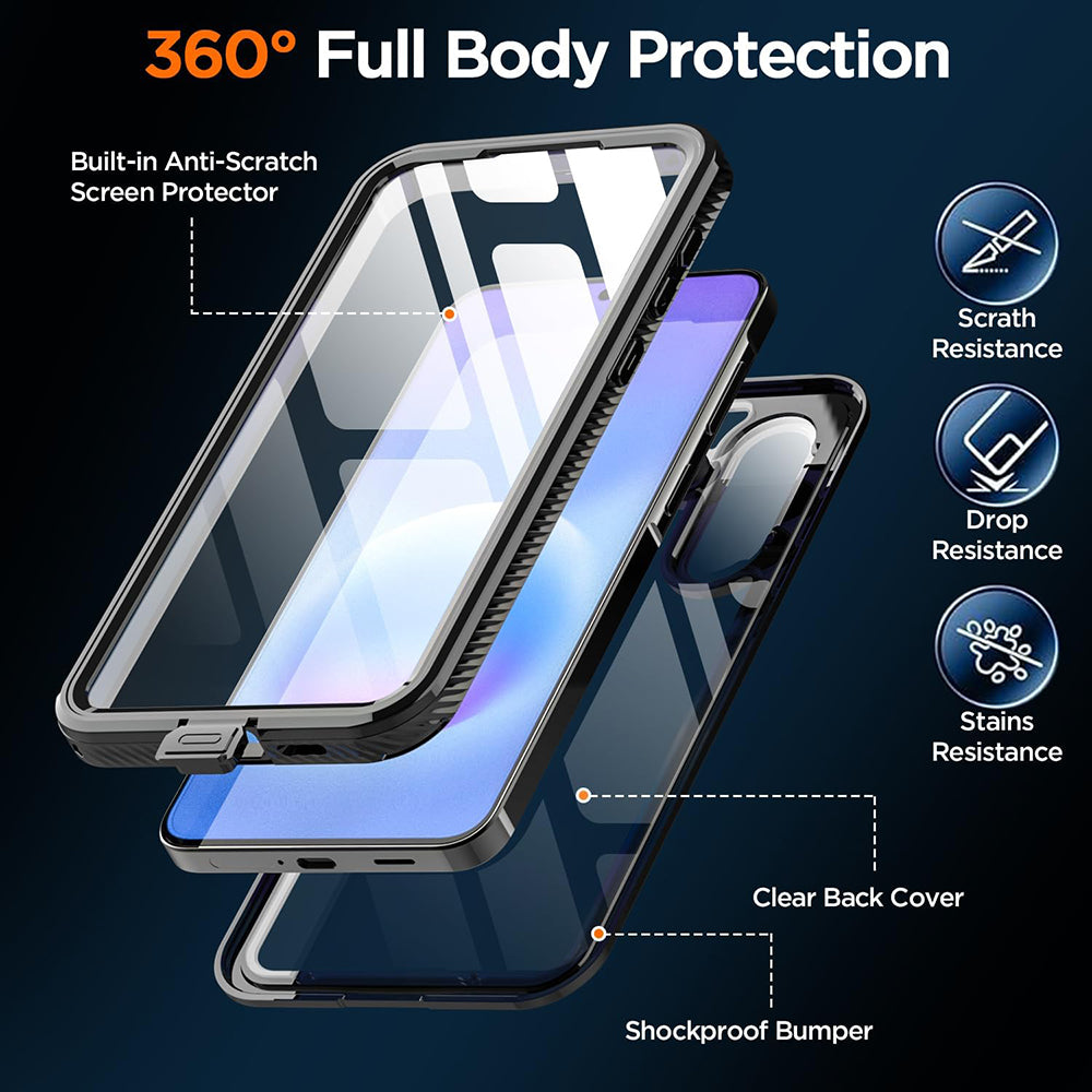 Wodoodporne etui do Samsung Galaxy A57 5G, ShellBox, czarne