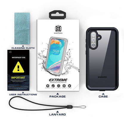 Waterproof Case for Samsung Galaxy S25 Ultra S938, ShellBox, Black