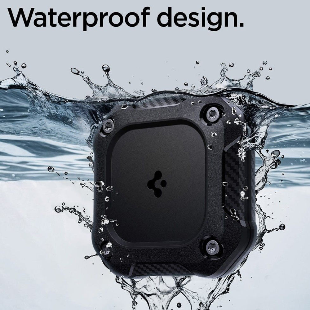 Etui Waterproof Spigen Tough Armor dla Apple AirTag, Czarne ACS09781