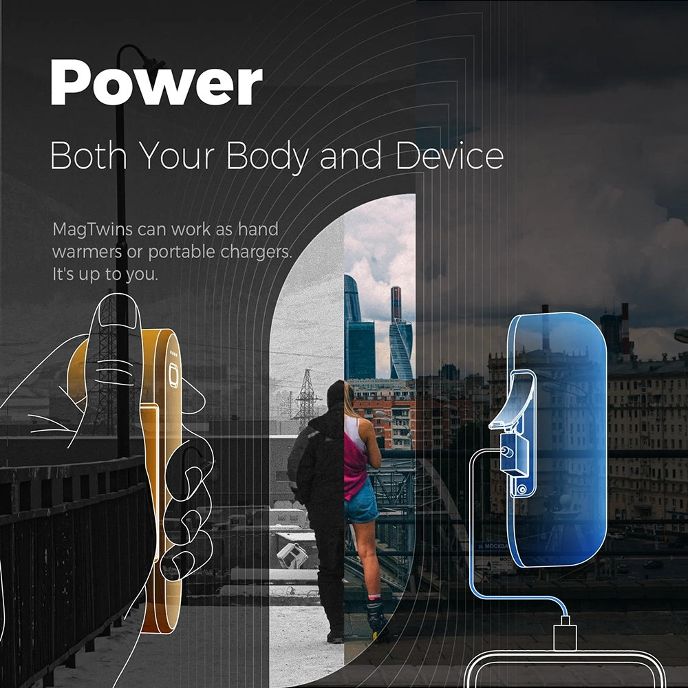 Ogrzewacz do rąk Ocoopa UT2s, Niebieski