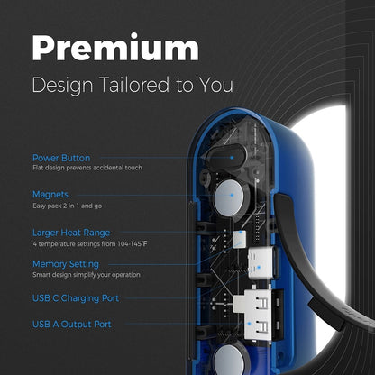 Ogrzewacz do rąk Ocoopa UT2s, Niebieski