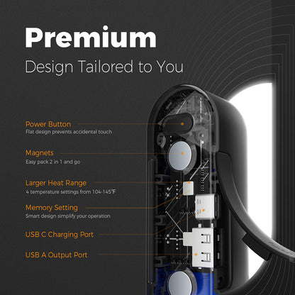 Ogrzewacz do rąk Ocoopa UT2s, Czarny