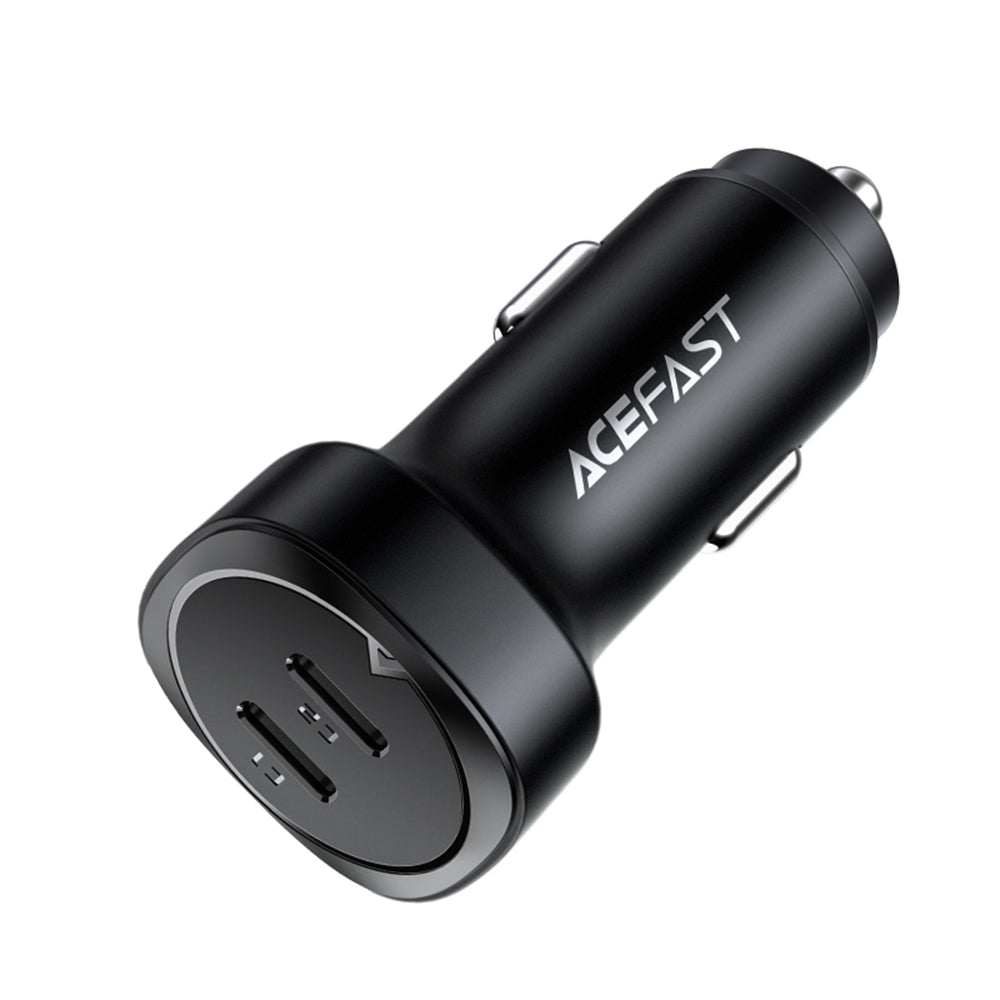 Ładowarka samochodowa Acefast B2, 72W, 3A, 2 x USB-C, Czarna