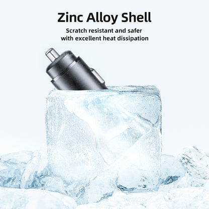 Ładowarka samochodowa Acefast B2, 72W, 3A, 2 x USB-C, Czarna