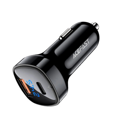 Ładowarka samochodowa Acefast B4, 66W, 3A, 1 x USB-A - 1 x USB-C, Czarna