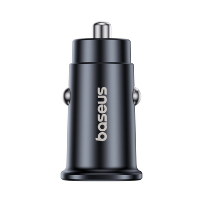 Baseus GoTrip Car Charger, 30W, 3A, 2 x USB-C, Black
