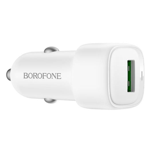 Ładowarka samochodowa Borofone BZ34 Cloud, 18W, 3A, 1 x USB-A, Biała