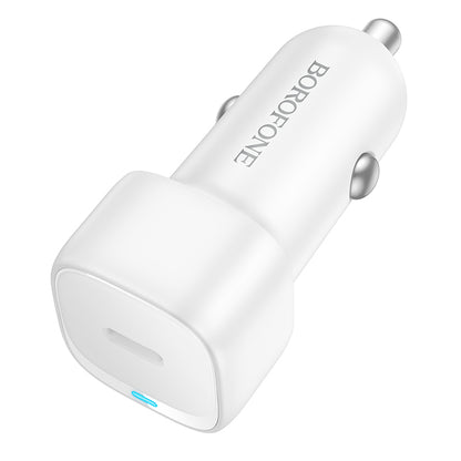 Ładowarka samochodowa Borofone BZ34A Cloud, 20W, 3A, 1 x USB-C, Biała