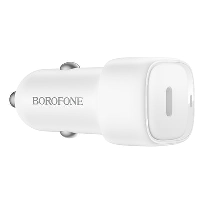 Ładowarka samochodowa Borofone BZ34A Cloud, 20W, 3A, 1 x USB-C, Biała