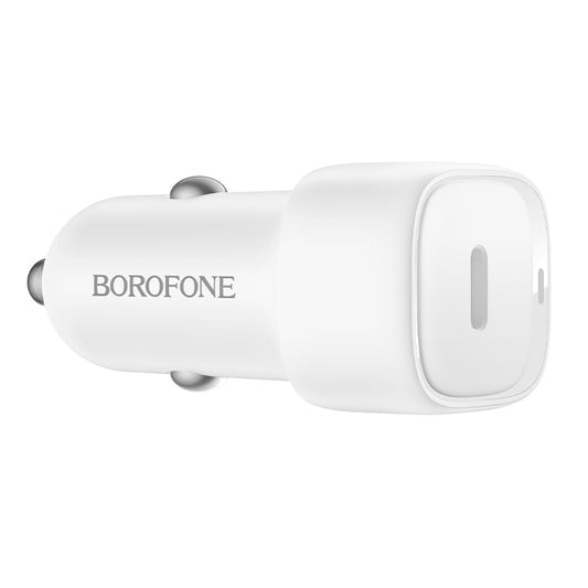 Ładowarka samochodowa Borofone BZ34A Cloud, 20W, 3A, 1 x USB-C, Biała