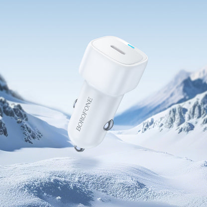Ładowarka samochodowa Borofone BZ34A Cloud, 20W, 3A, 1 x USB-C, Biała