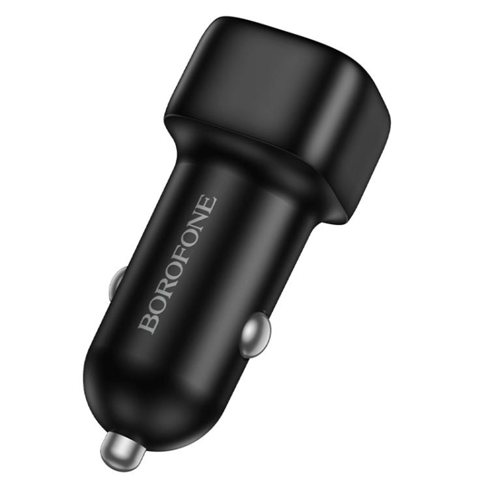 Ładowarka samochodowa Borofone BZ34B Cloud, 38W, 3A, 1 x USB-A - 1 x USB-C, Czarny