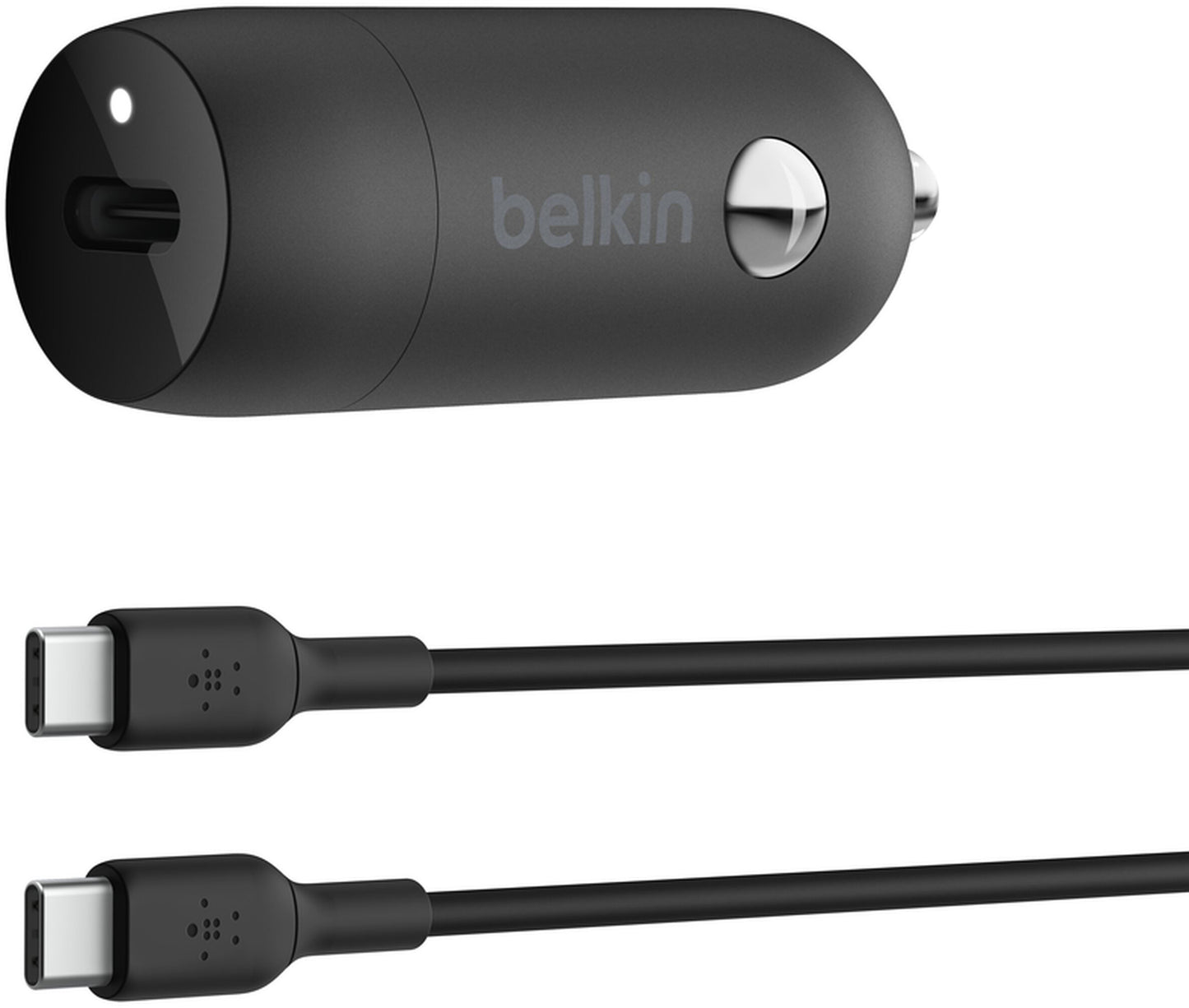 Ładowarka samochodowa z kablem USB-C Belkin BoostCharge, 30W, 3A, 1 x USB-C, czarny CCA004bt1MBK-B6