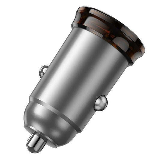 Ładowarka samochodowa z kablem Lightning HOCO NZ16A, 43W, 3A, 1 x USB-A - 1 x USB-C, Szara