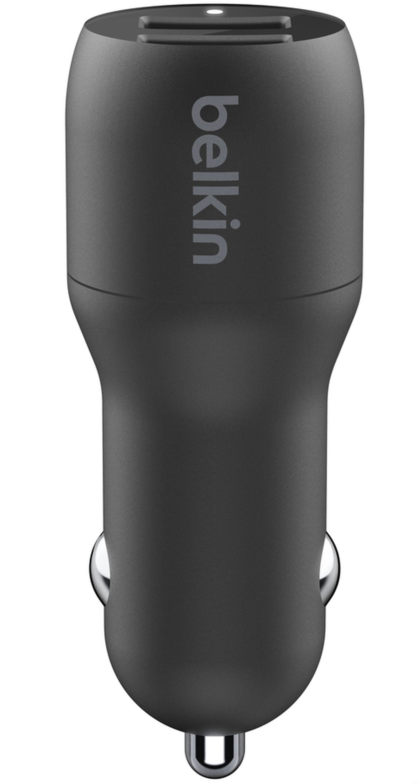 Belkin BoostCharge Dual Lightning Cable Car Charger, 24W, 2.4A, 2 x USB-A, Black CCD001bt1MBK