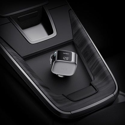 Car Charger With USB-C Cable Cuktech CC903P Display, 100W, 5A, 1 x USB-A - 1 x USB-C, Gray