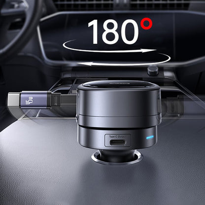 Ładowarka samochodowa z kablem USB-C Baseus PrimeTrip VR1, 60W, 3A, 1 x USB-A - 1 x USB-C, Czarna C00069001121-00