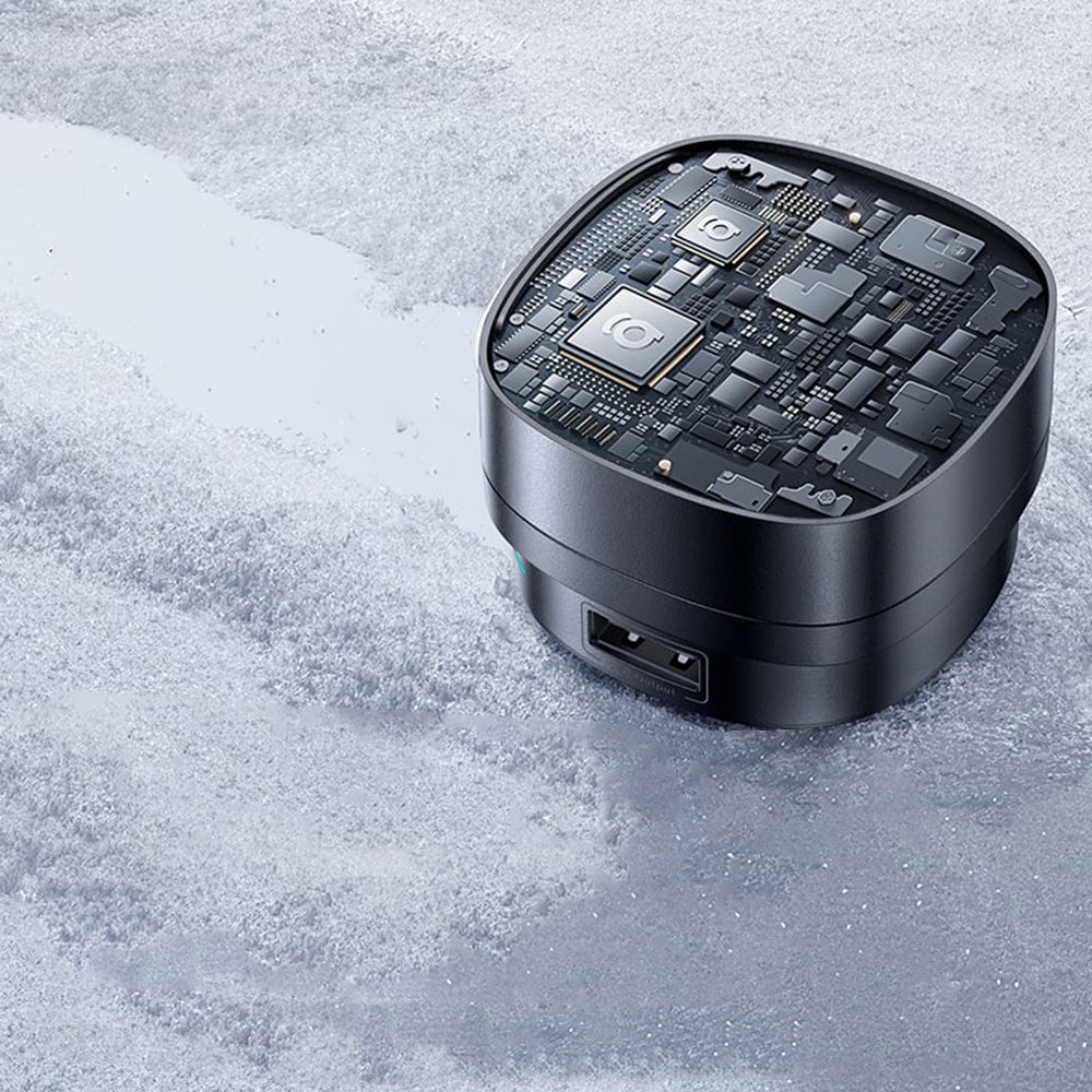 Ładowarka samochodowa z kablem USB-C Baseus PrimeTrip VR1, 60W, 3A, 1 x USB-A - 1 x USB-C, Czarna C00069001121-00