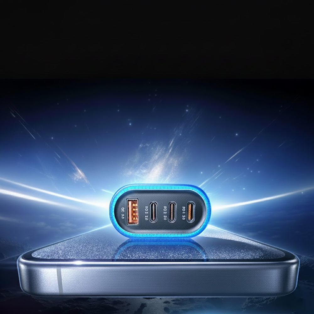 Ładowarka samochodowa z kablem USB-C Lisen, 101W, 3.25A, 1 x USB-A - 3 x USB-C, Czarna YL0223120021