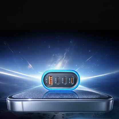 Ładowarka samochodowa z kablem USB-C Lisen, 101W, 3.25A, 1 x USB-A - 3 x USB-C, Czarna YL0223120021