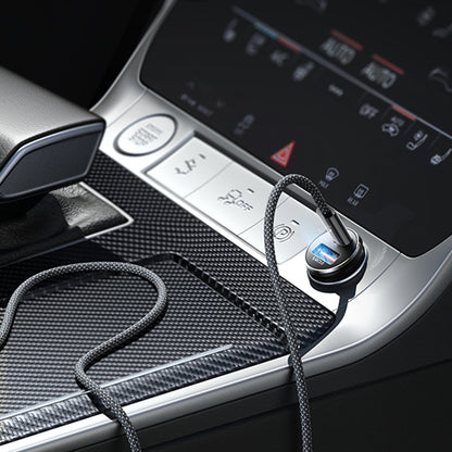 Ładowarka samochodowa z kablem USB-C Lisen, 83W, 3.25A, 1 x USB-A - 1 x USB-C, Srebrna YL0223110003