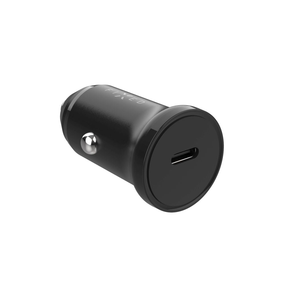 Ładowarka samochodowa Fixed, 30W, 3A, 1 x USB-C, Czarna