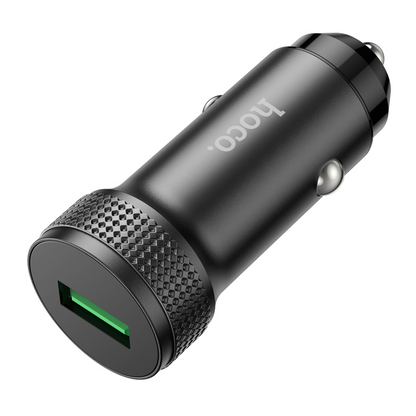 Ładowarka samochodowa HOCO Z49A, 18W, 3A, 1 x USB-A, Czarny