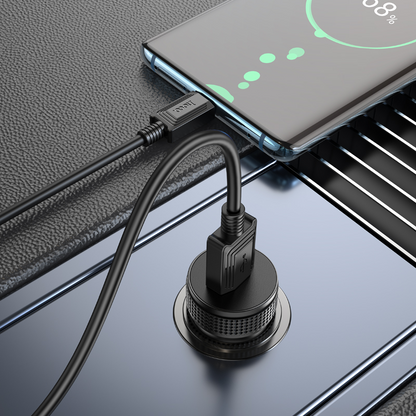 Ładowarka samochodowa HOCO Z49A, 18W, 3A, 1 x USB-A, Czarny