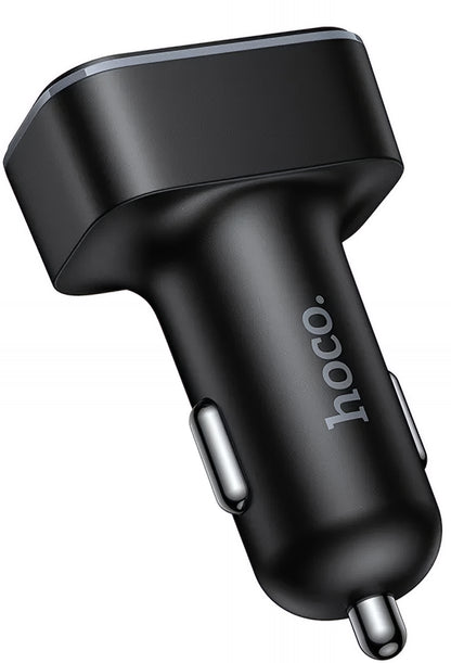 Ładowarka samochodowa HOCO Z63, 42W, 3A, 2 x USB-A - 2 x USB-C, Czarna