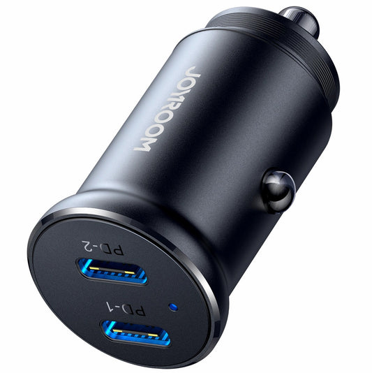 Ładowarka samochodowa Joyroom JR-CCN06, 30W, 3A, 2 x USB-C, Czarna