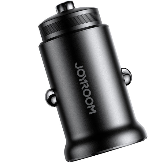 Ładowarka samochodowa Joyroom JR-CCN06, 30W, 3A, 2 x USB-C, Czarna