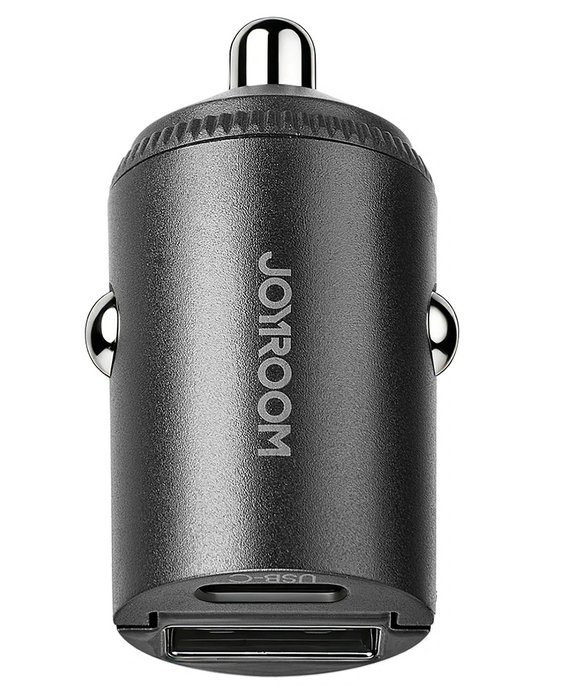 Ładowarka samochodowa Joyroom JR-CCN18, 65W, 1 x USB-A - 1 x USB-C, Czarny