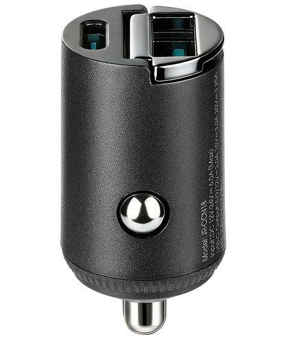 Ładowarka samochodowa Joyroom JR-CCN18, 65W, 1 x USB-A - 1 x USB-C, Czarny