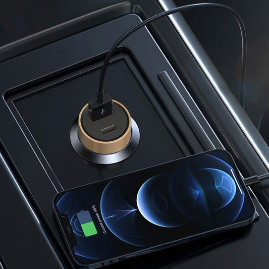 Ładowarka samochodowa Lito IN-C04, 52W, 3A, 1 x USB-A - 1 x USB-C, Czarna