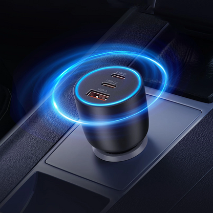 Ładowarka samochodowa Orico PowerLink, 165W, 5A, 1 x USB-A - 2 x USB-C, Czarny