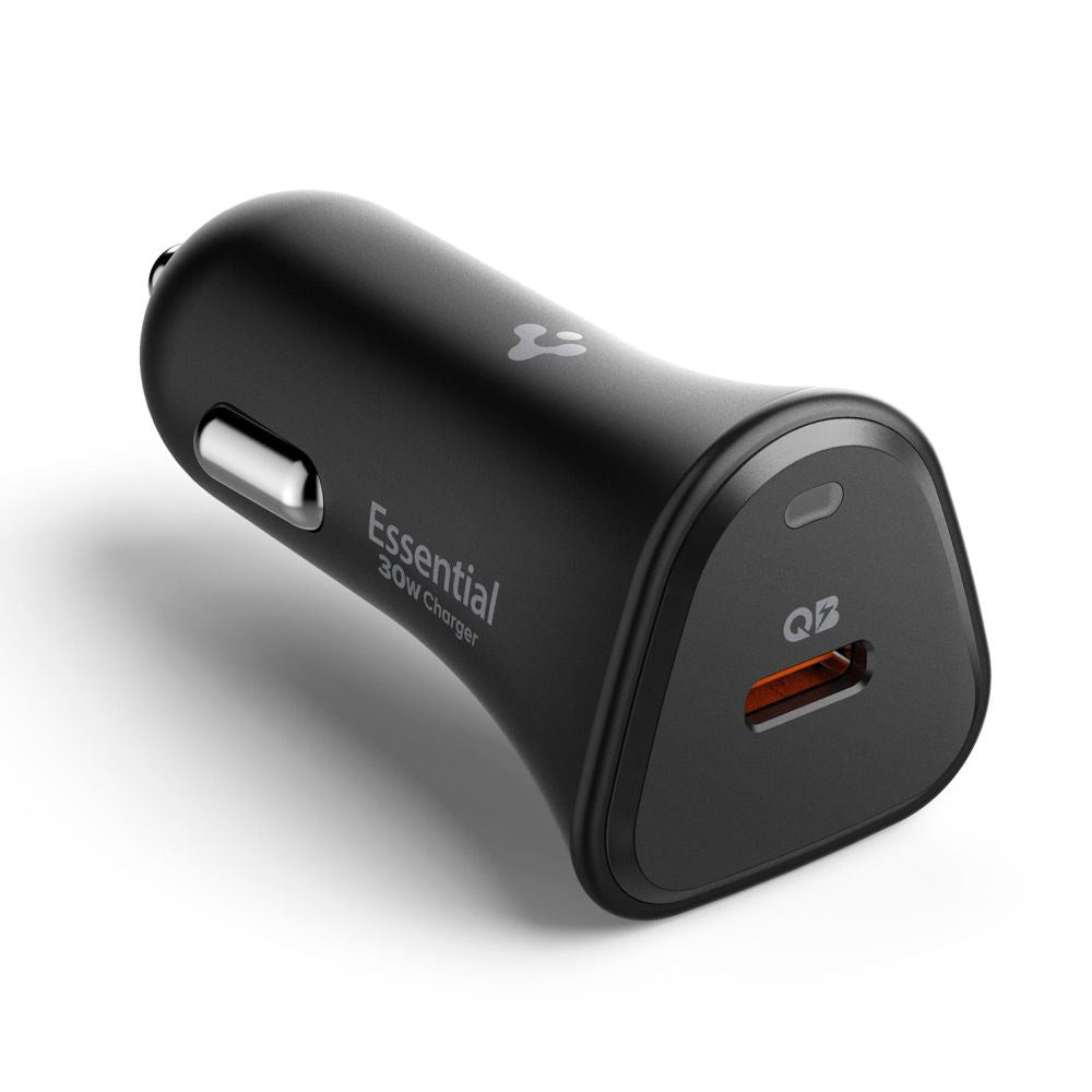 Ładowarka samochodowa Spigen EV301 Essential, 30W, 3A, 1 x USB-C, Czarna