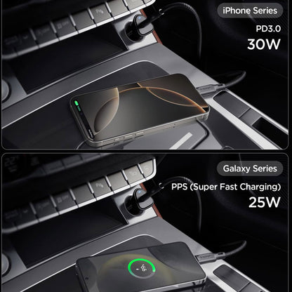 Ładowarka samochodowa Spigen EV301 Essential, 30W, 3A, 1 x USB-C, Czarna