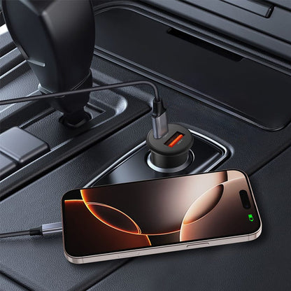 Ładowarka samochodowa Tech-Protect CC02, 35W, 3A, 1 x USB-A - 1 x USB-C, Czarna