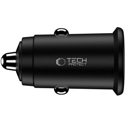 Ładowarka samochodowa Tech-Protect CC02, 35W, 3A, 1 x USB-A - 1 x USB-C, Czarna