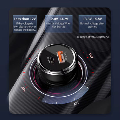 Ładowarka samochodowa Techsuit TE-P31 Premium, 48W, 3A, 1 x USB-A - 1 x USB-C, Czarna